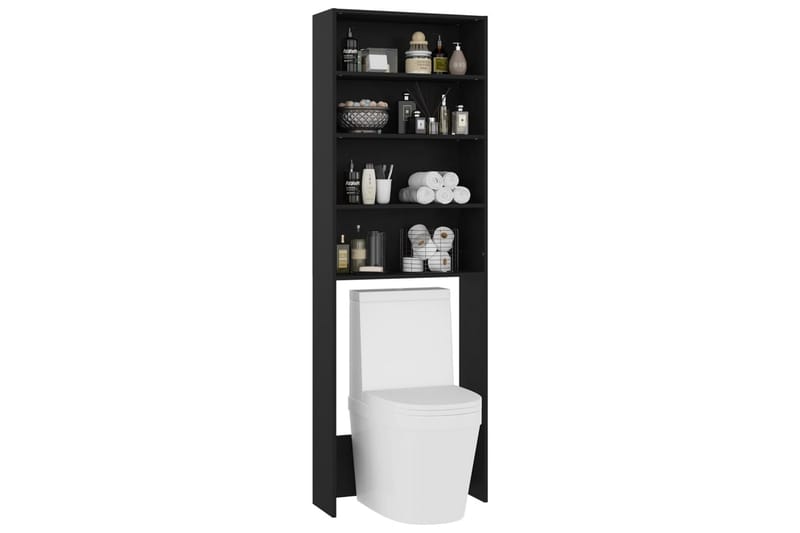 Badrumsskåp svart 64x24x190 cm - Hus & renovering - Kök & bad - Badrum - Badrumsmöbler & badrumsinredning - Väggskåp & högskåp