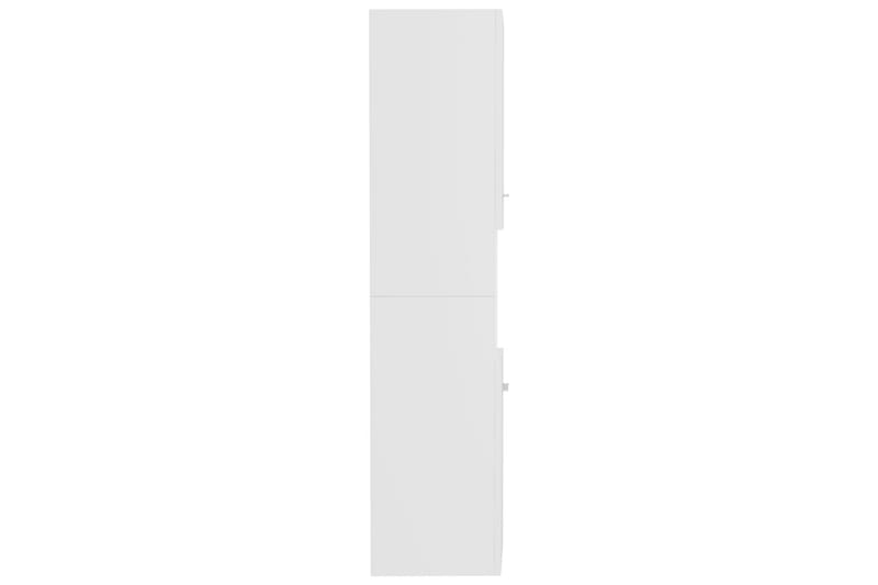 Badrumsskåp vit 30x30x130 cm spånskiva - Vit - Badrumsskåp - Tvättskåp - Väggskåp & högskåp