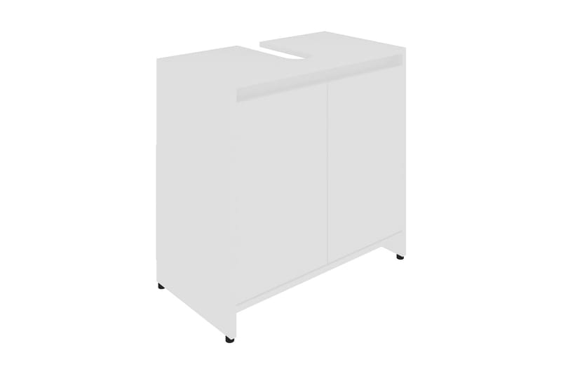 Badrumsskåp vit 60x33x61 cm spånskiva - Vit - Hus & renovering - Kök & bad - Badrum - Badrumsmöbler & badrumsinredning - Väggskåp & högskåp