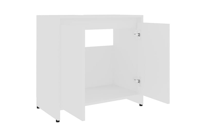 Badrumsskåp vit 60x33x61 cm spånskiva - Vit - Hus & renovering - Kök & bad - Badrum - Badrumsmöbler & badrumsinredning - Väggskåp & högskåp