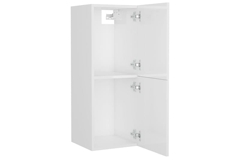 Badrumsskåp vit högglans 30x30x80 cm spånskiva - Vit - Hus & renovering - Kök & bad - Badrum - Badrumsmöbler & badrumsinredning - Väggskåp & högskåp