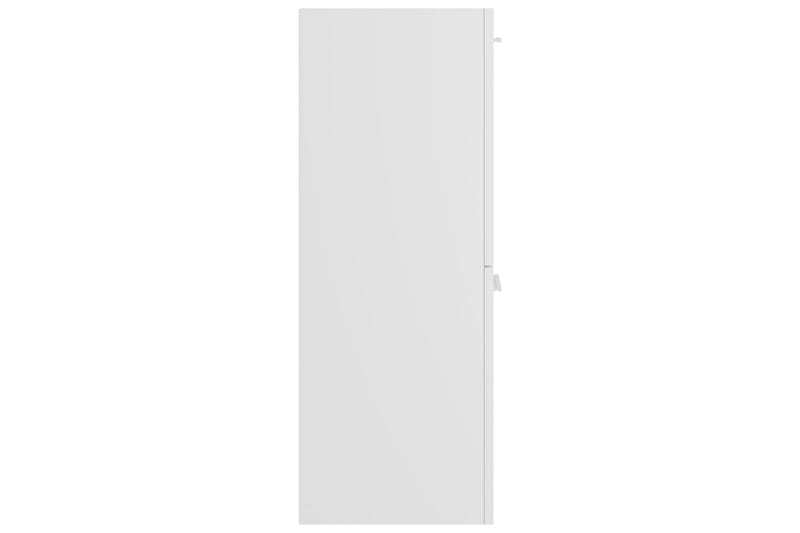 Badrumsskåp vit högglans 30x30x80 cm spånskiva - Vit - Tvättskåp - Väggskåp & högskåp - Badrumsskåp