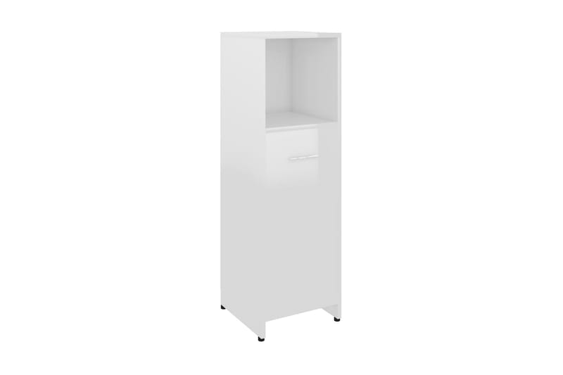 Badrumsskåp vit högglans 30x30x95 cm spånskiva - Vit - Hus & renovering - Kök & bad - Badrum - Badrumsmöbler & badrumsinredning - Väggskåp & högskåp