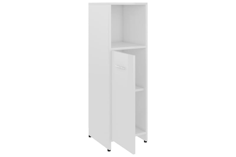 Badrumsskåp vit högglans 30x30x95 cm spånskiva - Vit - Hus & renovering - Kök & bad - Badrum - Badrumsmöbler & badrumsinredning - Väggskåp & högskåp