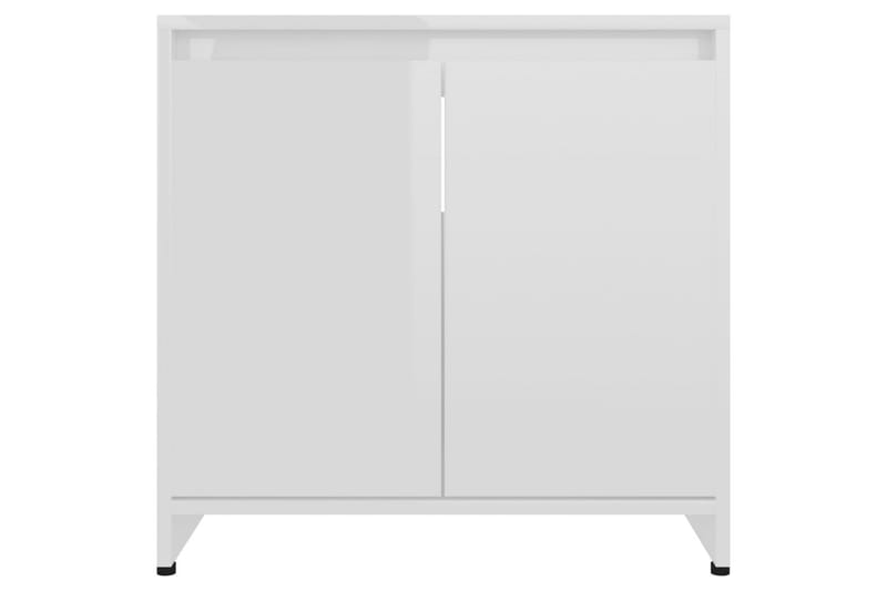 Badrumsskåp vit högglans 60x33x61 cm spånskiva - Vit - Hus & renovering - Kök & bad - Badrum - Badrumsmöbler & badrumsinredning - Väggskåp & högskåp