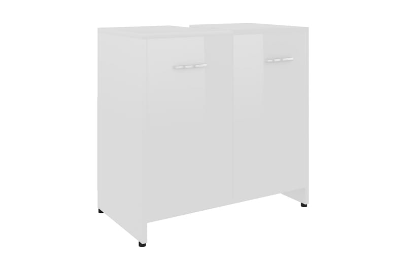 Badrumsskåp vit högglans 60x33x61 cm spånskiva - Vit - Hus & renovering - Kök & bad - Badrum - Badrumsmöbler & badrumsinredning - Väggskåp & högskåp