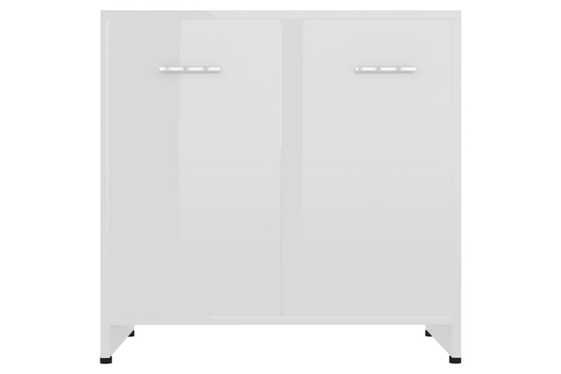 Badrumsskåp vit högglans 60x33x61 cm spånskiva - Vit - Hus & renovering - Kök & bad - Badrum - Badrumsmöbler & badrumsinredning - Väggskåp & högskåp
