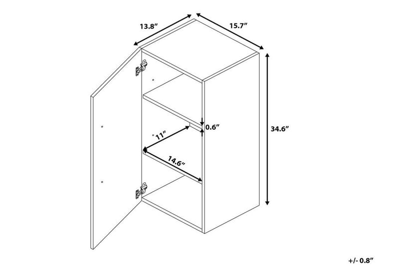 Bilbao Badrumsskåp 35|40 cm - Vit - Hus & renovering - Kök & bad - Badrum - Badrumsmöbler & badrumsinredning - Väggskåp & högskåp