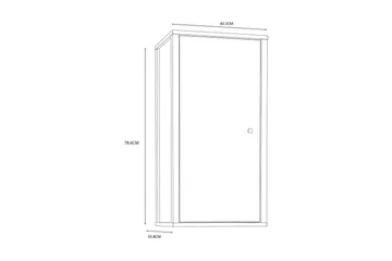 Elsassona Väggskåp 35x40 cm - Vit - Hus & renovering - Kök & bad - Badrum - Badrumsmöbler & badrumsinredning - Spegelskåp badrum