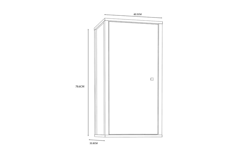Elsassona Väggskåp 35x40 cm - Vit - Hus & renovering - Kök & bad - Badrum - Badrumsmöbler & badrumsinredning - Väggskåp & högskåp