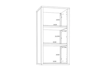 Elsassona Väggskåp 35x40 cm - Vit - Hus & renovering - Kök & bad - Badrum - Badrumsmöbler & badrumsinredning - Spegelskåp badrum