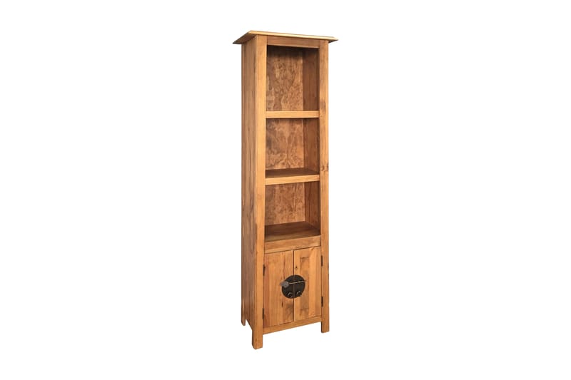 Fristående badrumsskåp massiv återvunnen furu 48x32x170 cm - Brun - Hus & renovering - Kök & bad - Badrum - Badrumsmöbler & badrumsinredning - Väggskåp & högskåp