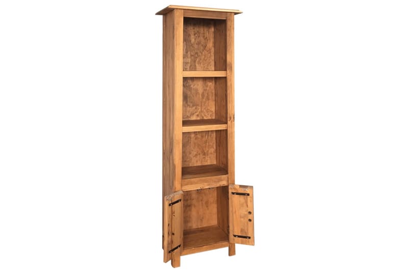 Fristående badrumsskåp massiv återvunnen furu 48x32x170 cm - Brun - Hus & renovering - Kök & bad - Badrum - Badrumsmöbler & badrumsinredning - Väggskåp & högskåp