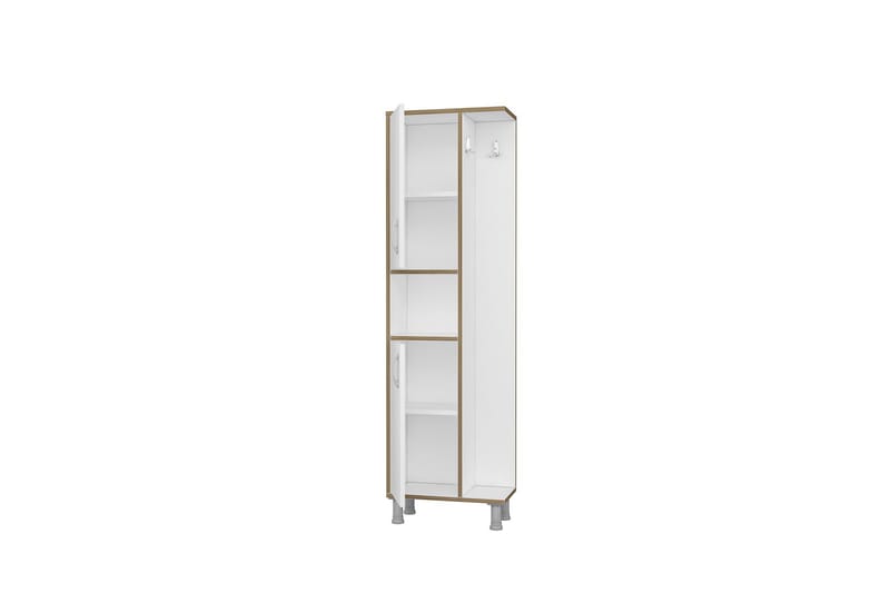 Grand Högskåp Badrum 48x160 cm Vit - Hanah Home - Hus & renovering - Kök & bad - Badrum - Badrumsmöbler & badrumsinredning - Väggskåp & högskåp