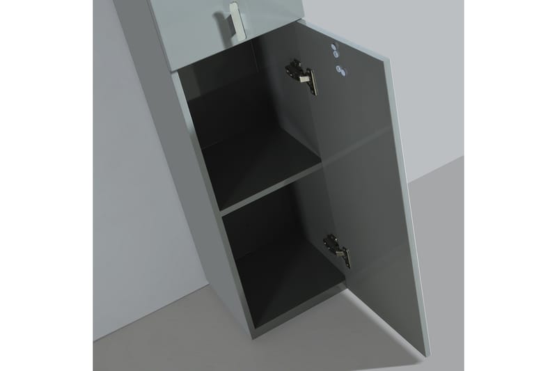 Högskåp badrum 150x30cm Vägghängt Grå - Lyfco - Badrumsskåp - Tvättskåp - Väggskåp & högskåp