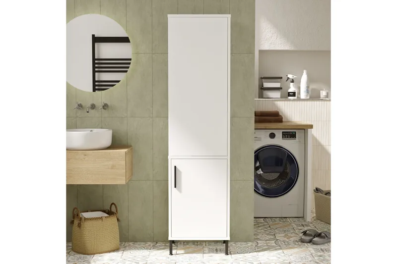 Rinorea Förvaringsskåp 45x173,6 cm - Vit - Hus & renovering - Kök & bad - Badrum - Badrumsmöbler & badrumsinredning - Väggskåp & högskåp