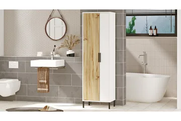 Rinorea Förvaringsskåp 50,4x165 cm - Brun - Hus & renovering - Kök & bad - Badrum - Badrumsmöbler & badrumsinredning - Väggskåp & högskåp