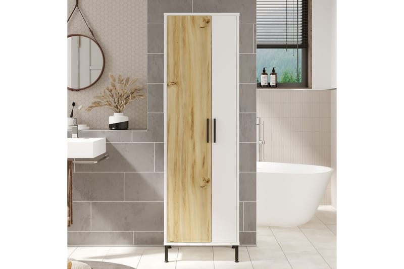 Rinorea Förvaringsskåp 50,4x165 cm - Brun - Hus & renovering - Kök & bad - Badrum - Badrumsmöbler & badrumsinredning - Väggskåp & högskåp