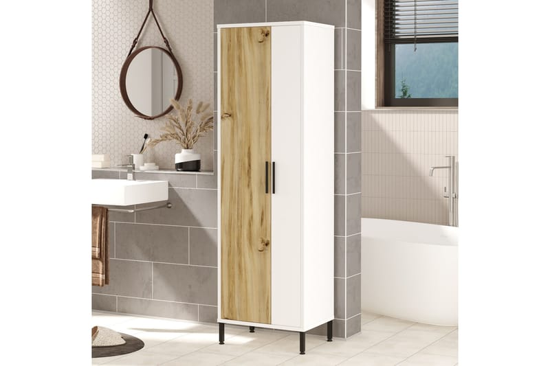 Rinorea Förvaringsskåp 50,4x165 cm - Brun - Hus & renovering - Kök & bad - Badrum - Badrumsmöbler & badrumsinredning - Väggskåp & högskåp