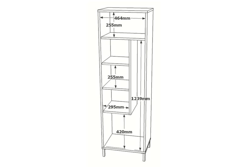 Rinorea Förvaringsskåp 50,4x165 cm - Brun - Hus & renovering - Kök & bad - Badrum - Badrumsmöbler & badrumsinredning - Väggskåp & högskåp