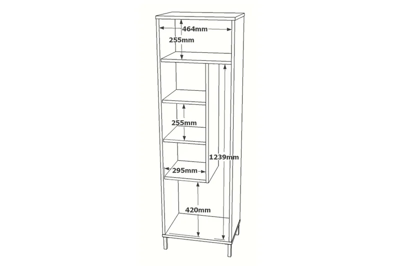 Rinorea Förvaringsskåp 50,4x165 cm - Brun - Hus & renovering - Kök & bad - Badrum - Badrumsmöbler & badrumsinredning - Väggskåp & högskåp