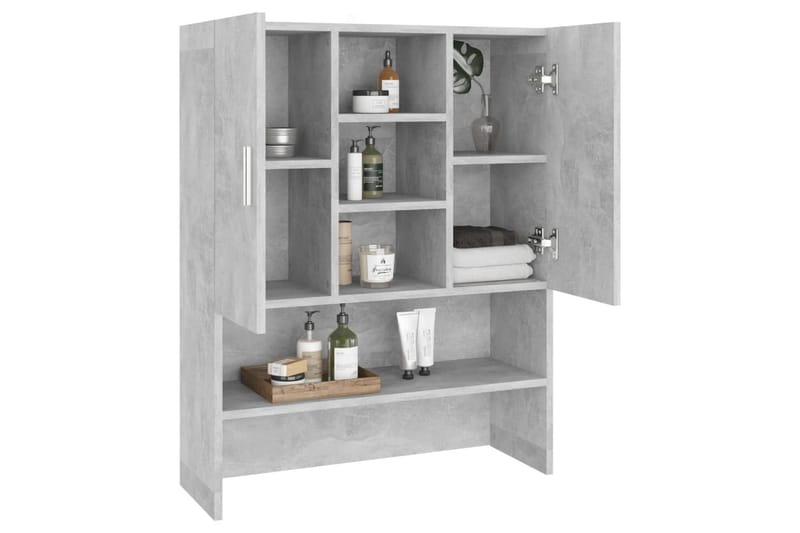 Tvättmaskinsskåp betonggrå - Hus & renovering - Kök & bad - Badrum - Badrumsmöbler & badrumsinredning - Väggskåp & högskåp
