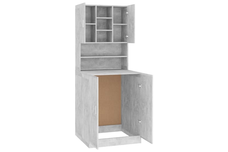 Tvättmaskinsskåp betonggrå - Badrumsskåp - Tvättskåp - Väggskåp & högskåp