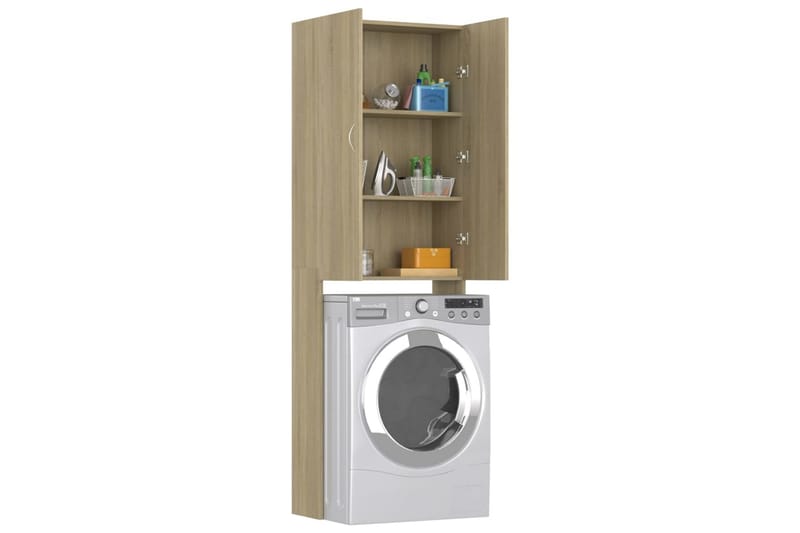 Tvättmaskinsskåp sonoma-ek 64x25,5x190 cm - Ek - Hus & renovering - Kök & bad - Badrum - Badrumsmöbler & badrumsinredning - Väggskåp & högskåp