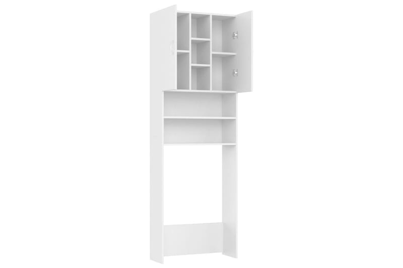 Tvättmaskinsskåp vit 64x25,5x190 cm - Hus & renovering - Kök & bad - Badrum - Badrumsmöbler & badrumsinredning - Väggskåp & högskåp