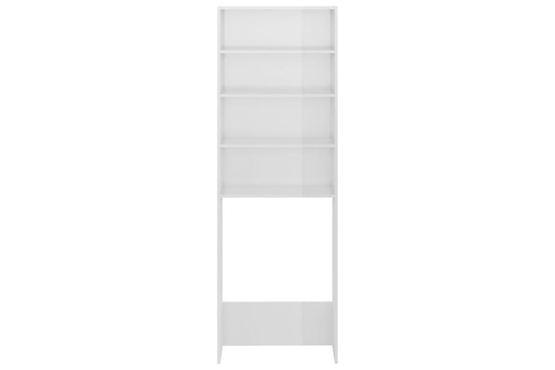 Tvättmaskinsskåp vit högglans 64x24x190 cm - Hus & renovering - Kök & bad - Badrum - Badrumsmöbler & badrumsinredning - Väggskåp & högskåp