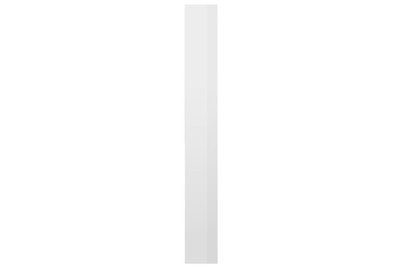 Tvättmaskinsskåp vit högglans 64x24x190 cm - Badrumsskåp - Tvättskåp - Väggskåp & högskåp