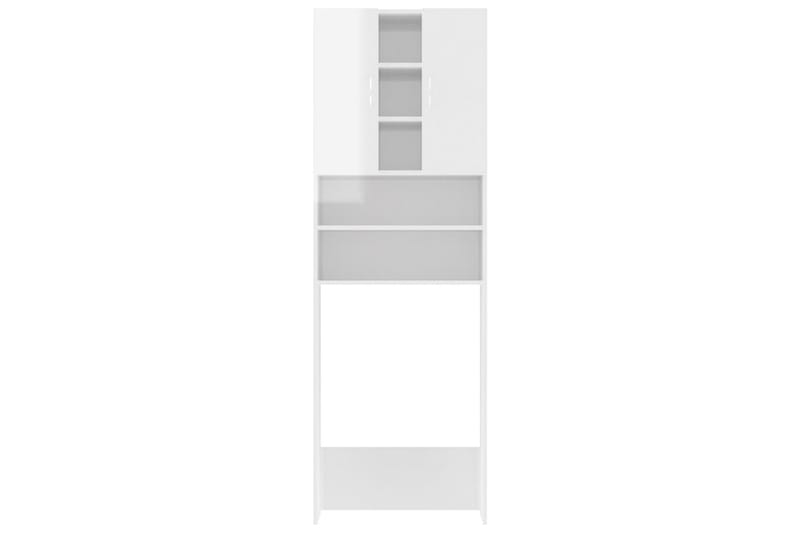 Tvättmaskinsskåp vit högglans 64x25,5x190 cm - Hus & renovering - Kök & bad - Badrum - Badrumsmöbler & badrumsinredning - Väggskåp & högskåp