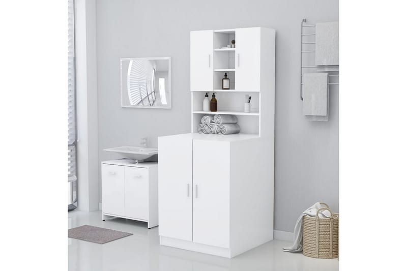 Tvättmaskinsskåp vit - Hus & renovering - Kök & bad - Badrum - Badrumsmöbler & badrumsinredning - Väggskåp & högskåp