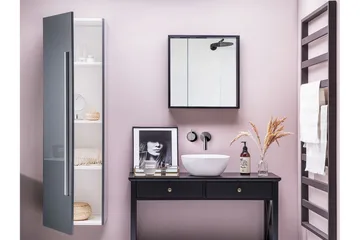 Waper Badrumsskåp - Grå - Hus & renovering - Kök & bad - Badrum - Badrumsmöbler & badrumsinredning - Väggskåp & högskåp