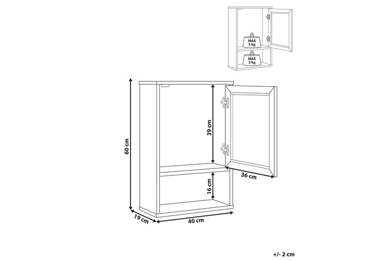 Väggskåp Rosell - Hus & renovering - Kök & bad - Badrum - Badrumsmöbler & badrumsinredning - Badrumsskåp