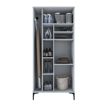 Vestor Badrumsskåp 90x198,6x45 cm - Vit - Hus & renovering - Kök & bad - Badrum - Badrumsmöbler & badrumsinredning - Badrumsskåp