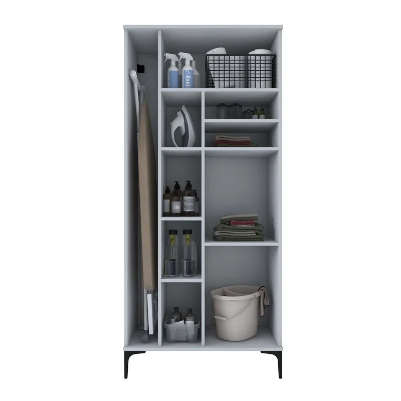 Vestor Badrumsskåp 90x198,6x45 cm - Vit - Hus & renovering - Kök & bad - Badrum - Badrumsmöbler & badrumsinredning - Badrumsskåp