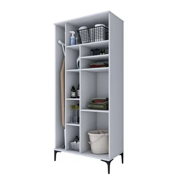 Vestor Badrumsskåp 90x198,6x45 cm - Vit - Hus & renovering - Kök & bad - Badrum - Badrumsmöbler & badrumsinredning - Badrumsskåp