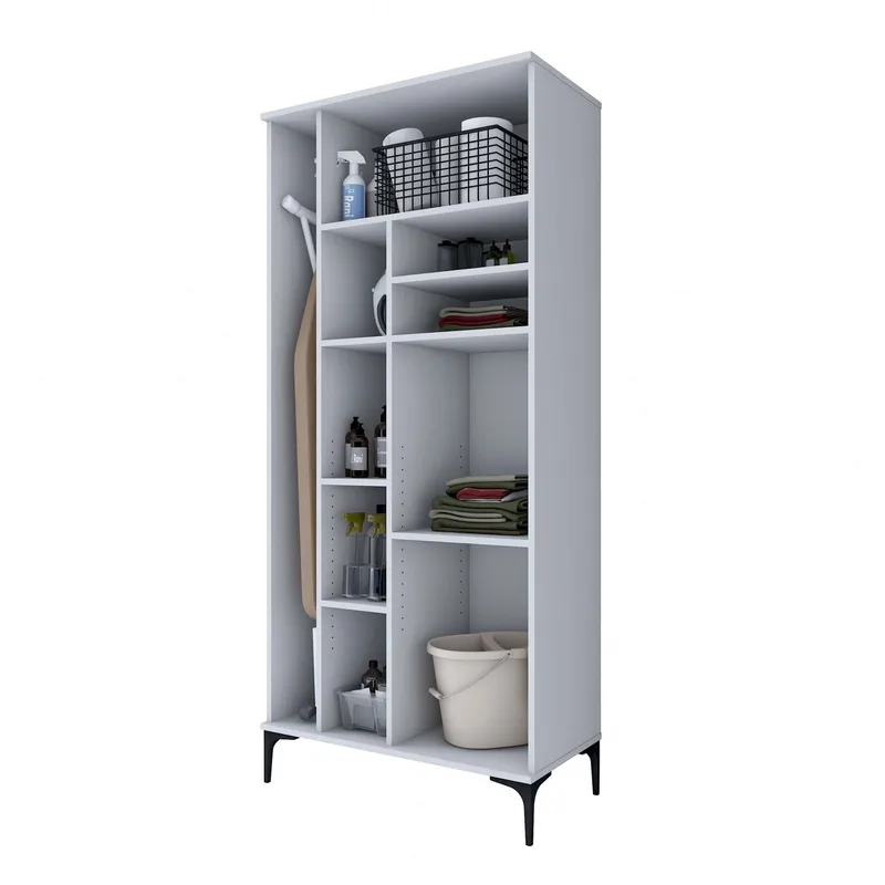 Vestor Badrumsskåp 90x198,6x45 cm - Vit - Hus & renovering - Kök & bad - Badrum - Badrumsmöbler & badrumsinredning - Badrumsskåp