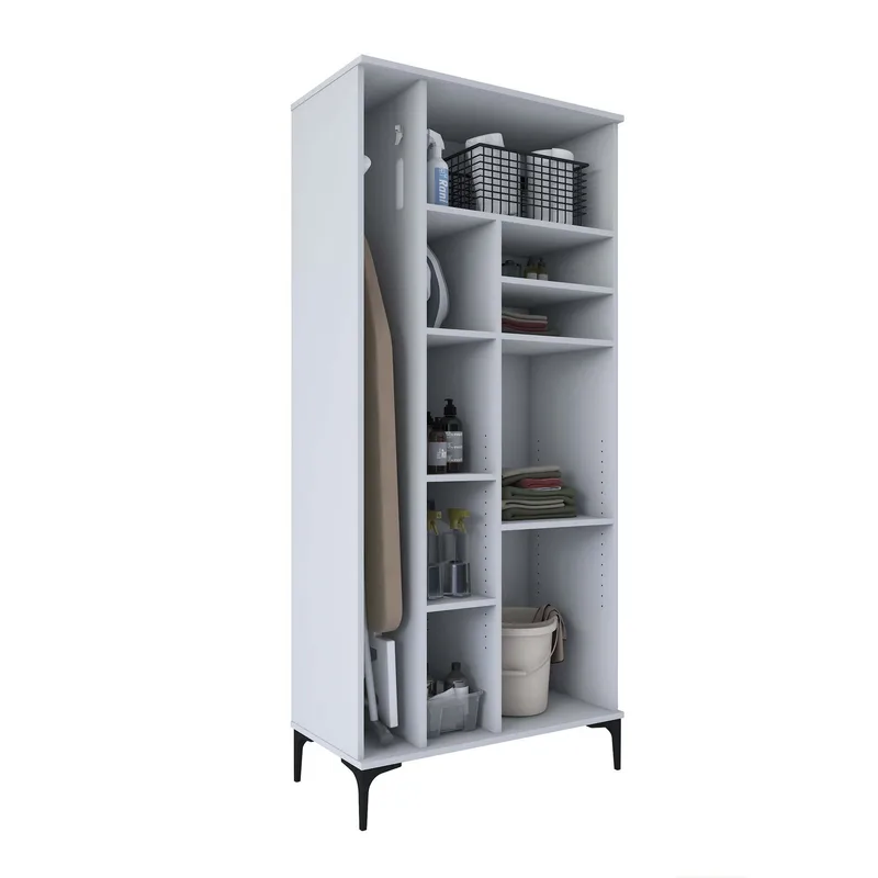 Vestor Badrumsskåp 90x198,6x45 cm - Vit - Hus & renovering - Kök & bad - Badrum - Badrumsmöbler & badrumsinredning - Badrumsskåp
