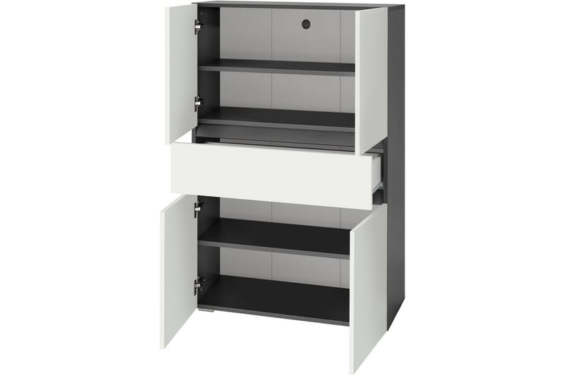 Wisla Högskåp till Badrum 130x76x35 cm - Grå - Hus & renovering - Kök & bad - Badrum - Badrumsmöbler & badrumsinredning - Badrumsskåp