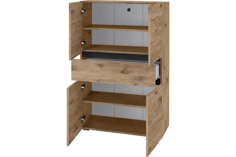 Wisla Högskåp till Badrum 130x76x35 cm - Natur - Hus & renovering - Kök & bad - Badrum - Badrumsmöbler & badrumsinredning - Badrumsskåp