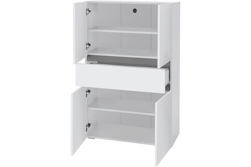 Wisla Högskåp till Badrum 130x76x35 cm - Vit - Hus & renovering - Kök & bad - Badrum - Badrumsmöbler & badrumsinredning - Badrumsskåp