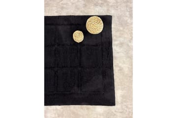 Badrumsmatta Square - 50x80 cm, Black - Textil & mattor - Mattor - Badrumsmatta