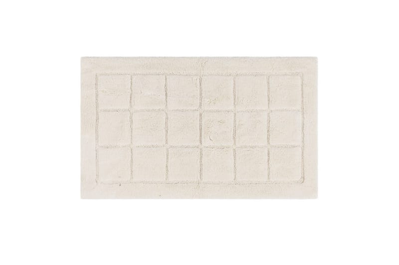 Badrumsmatta Square - 50x80 cm, Creme - Hus & renovering - Kök & bad - Badrum - Badrumstillbehör