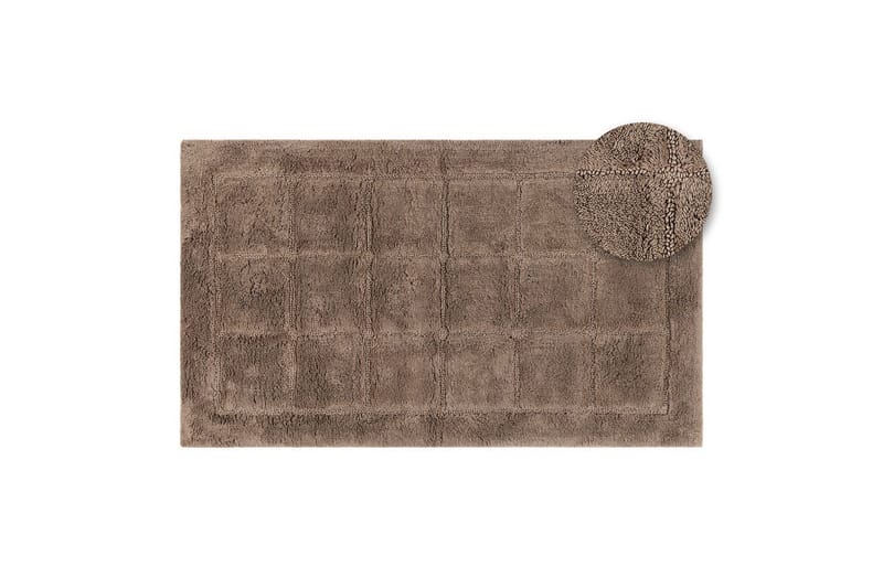 Badrumsmatta Square - 50x80 cm, Dark Linen - Textil & mattor - Mattor - Badrumsmatta