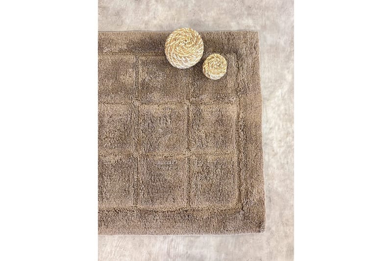 Badrumsmatta Square - 50x80 cm, Dark Linen - Hus & renovering - Kök & bad - Badrum - Badrumstillbehör