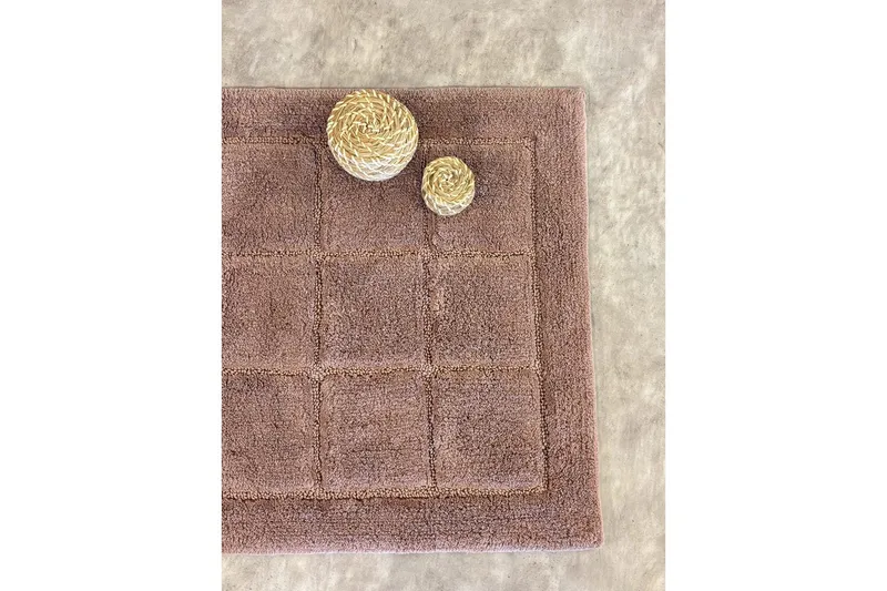 Badrumsmatta Square - 50x80 cm, Dusty Pink - Textil & mattor - Mattor - Badrumsmatta