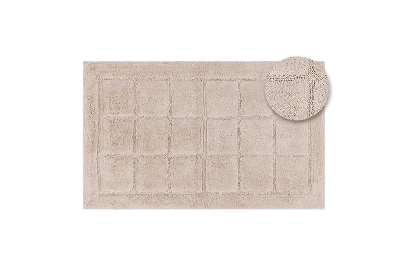 Badrumsmatta Square - 50x80 cm, Nature - Textil & mattor - Mattor - Badrumsmatta