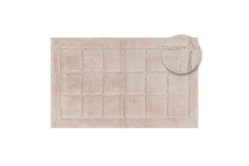 Badrumsmatta Square - 50x80 cm, Nature - Textil & mattor - Mattor - Badrumsmatta
